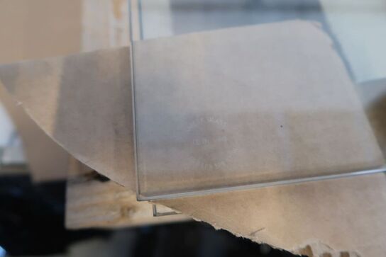 Plastmo glasrækværk, klar glas, sølv aluprofiler