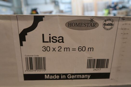 60 meter stuk. Model: Lisa