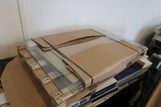 Plastmo glasrækværk, klar glas, sølv aluprofiler