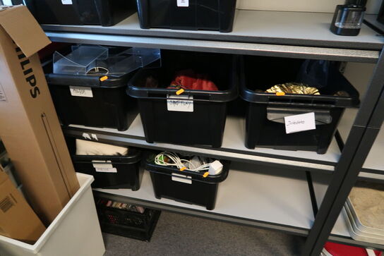 Div. Julepynt, messeudstyr, forlængerledninger, rammer