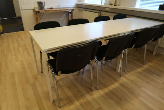 2 stk. borde med 8 stk. stole