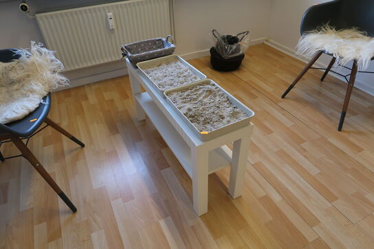 2 stk. loungestole samt sofabord