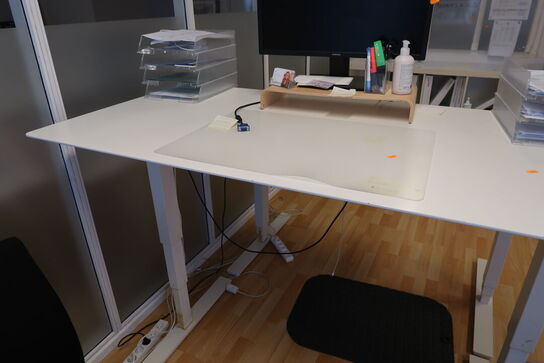 El. hæve/sænke skrivebord, computerskærm SAMSUNG S24A314NHU