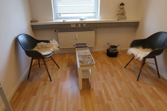 2 stk. loungestole samt sofabord