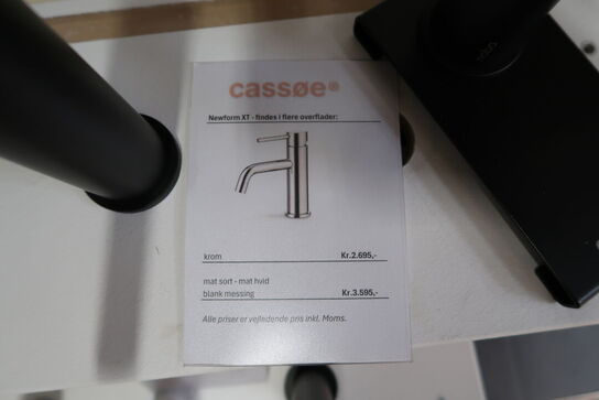 Armatur CASSØE Newform XT Mat Sort komplet med kasse