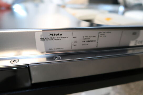 Indbygningsopvaskemaskine MIELE G7765 SCVI XXL AUTODOS