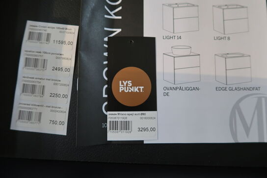 Badmøbel CASSØE Crown Stripe med vask, uden armatur