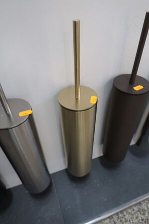 Krog, papirholder, håndklædestang, toiletbørste Børstet Messing CASSØE Noba