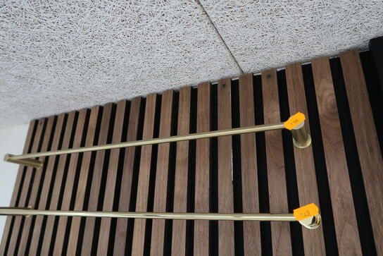 Krog, papirholder, håndklædestang, toiletbørste Børstet Messing CASSØE Noba