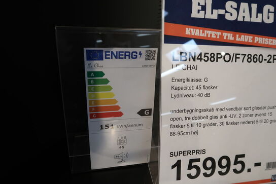 Vinkøleskab LE CHAI LBN458PO/F7860-2PC