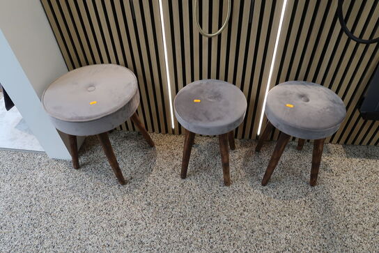 3 stk. taburetter