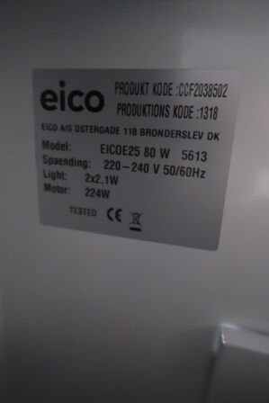 Væghængt emhætte EICO E25 80W 5613