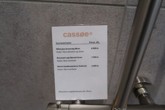 Komplet brusesæt CASSØE LAGO Børstet Krom