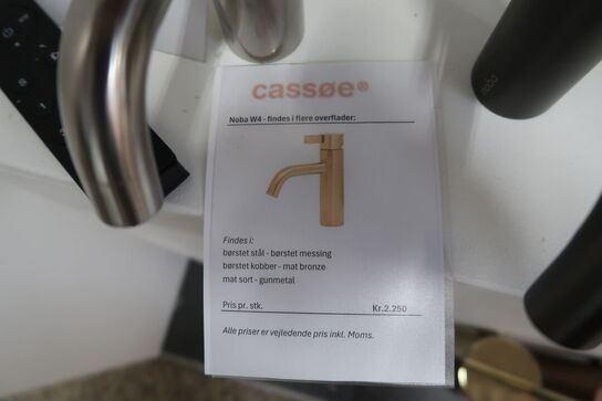 Armatur CASSØE Noba W4 Børstet Messing komplet med kasse