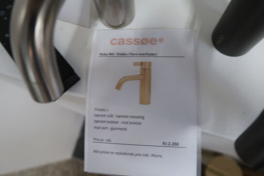 Armatur CASSØE Noba W4 Mat Sort komplet med kasse