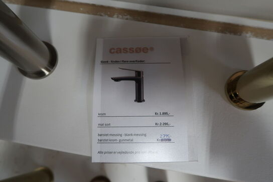 Armatur CASSØE Sleek Blank Messing komplet med kasse