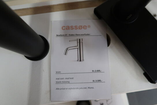 Armatur CASSØE Newform XT Blank Messing komplet med kasse