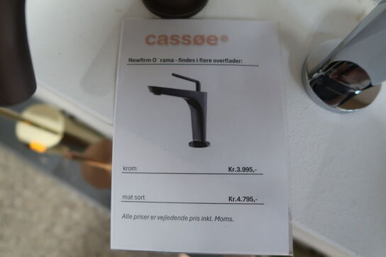 Armatur CASSØE Newfirm O'rama Mat Sort komplet med kasse