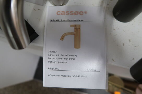 Armatur CASSØE Noba W4 Børstet Stål komplet med kasse