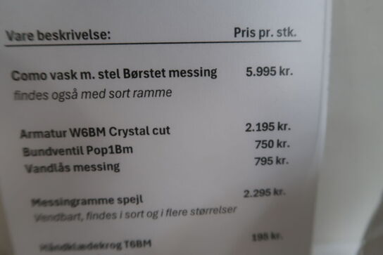 Armatur CASSØE W6BM Crystal Cut