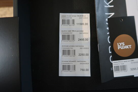 Badmøbel CASSØE Crown Stripe med vask, uden armatur