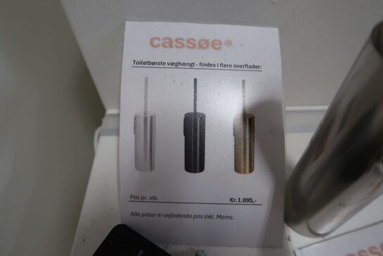 Krog, papirholder, håndklædestang, toiletbørste Gunmetal CASSØE Noba