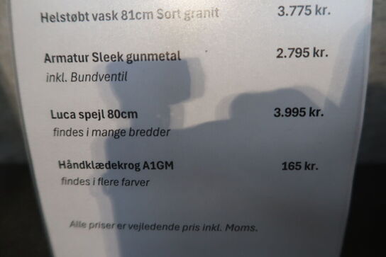 Spejl med LED-lys CASSØE Luca