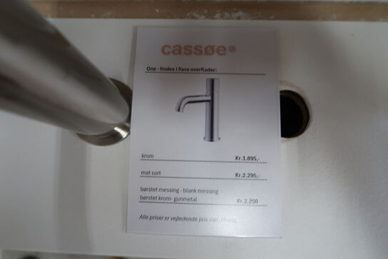 Armatur CASSØE One Børstet Krom komplet med kasse