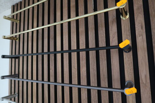 Krog, papirholder, håndklædestang, toiletbørste Mat Sort CASSØE Noba