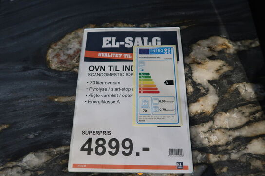 Indbygningsovn SCANDOMESTIC IOP 101 SO