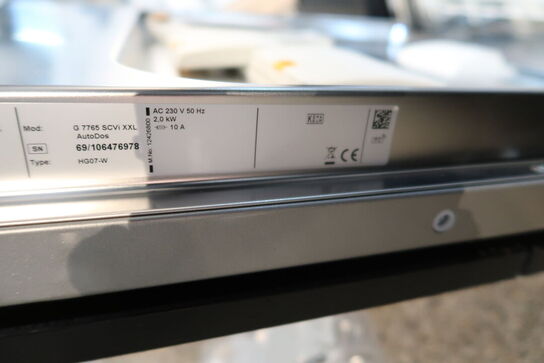 Indbygningsopvaskemaskine MIELE G7765 SCVI XXL AUTODOS