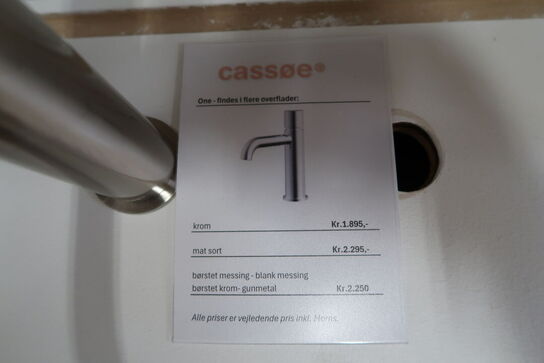 Armatur CASSØE One Børstet Messing komplet med kasse