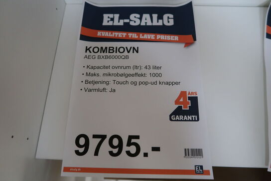 Kombiovn AEG BXB6000QB