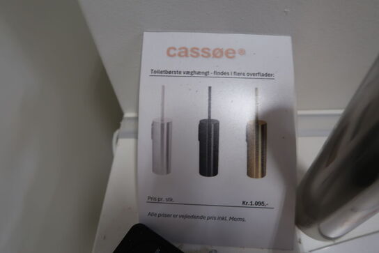 Krog, papirholder, håndklædestang, toiletbørste Børstet Kobber CASSØE Noba