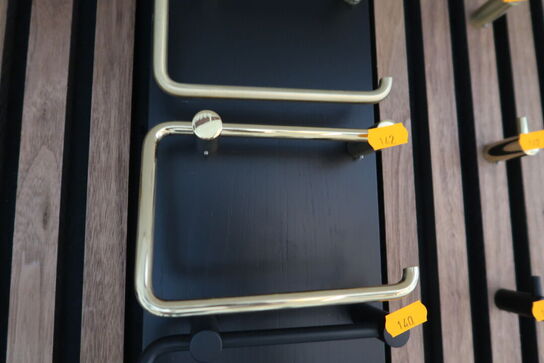 Krog, papirholder, håndklædestang, toiletbørste Messing CASSØE Noba