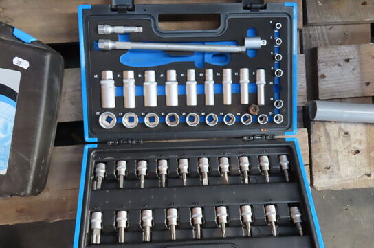 Topnøglesæt + diverse kopbor 