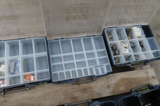 6 stk. Sortimentskasser med indhold 