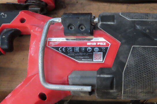 4 stk. elværktøj MILWAUKEE 