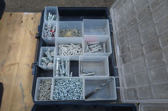 6 stk. Sortimentskasser med indhold 