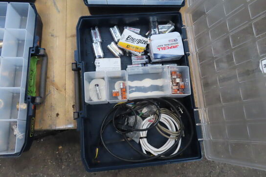 6 stk. Sortimentskasser med indhold 