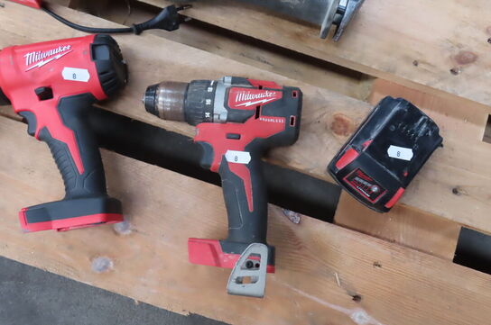 4 stk. elværktøj MILWAUKEE 