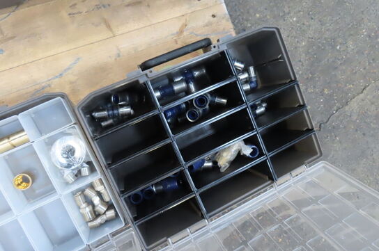 6 stk. Sortimentskasser med indhold 