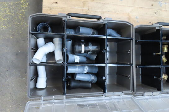 6 stk. Sortimentskasser med indhold 