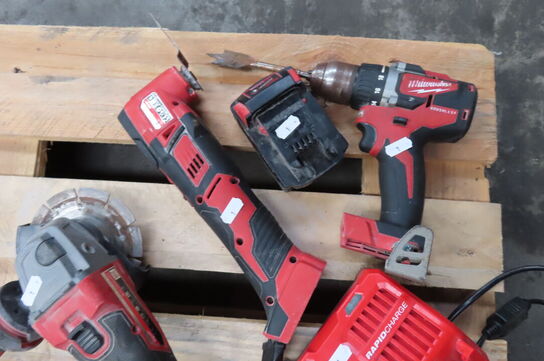 3 stk. elværktøj MILWAUKEE