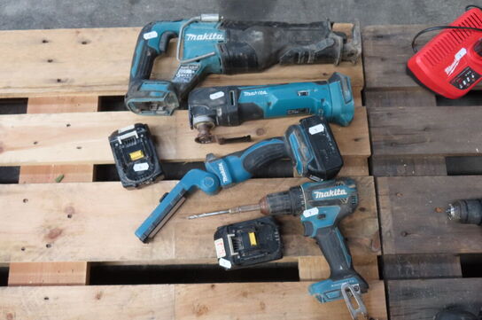 4 stk. elværktøj MAKITA 