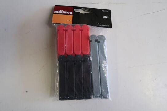 15 pk. Millarco Poseclips 20 stk. ass. farver og størrelser