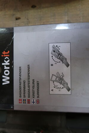 3 pk. Work>it Bagagefastspænder 250 kg. - 25 mm x 5 m