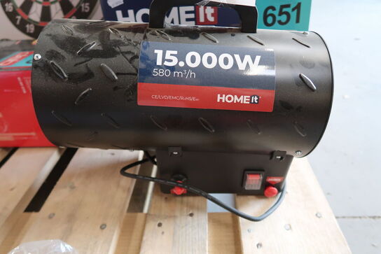 HOME It® gasvarmekanon med regulator 15 kW 160 m² DK/NO