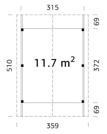 12 kvm. Carport (læs beskrivelse)