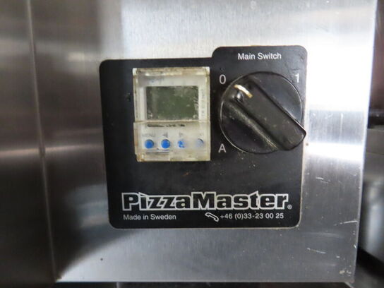 Pizzaovn, PIZZAMASTER 2x8 med udtrækspalde og ben på hjul